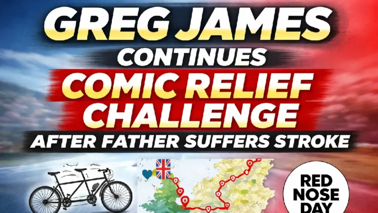 Greg James Continues Comic Relief Ride After Dad’s Stroke