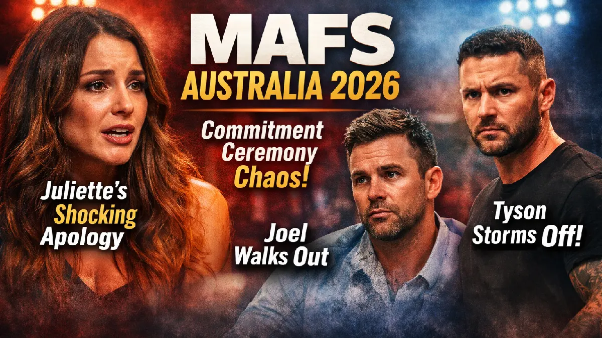 MAFS Australia 2026 Commitment Ceremony Drama